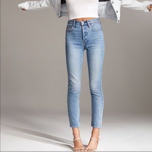 Aritzia Denim Forum The Yoko High Rise Slim Jean